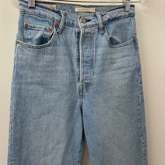 Levi’s 27 Ribcage Cropped Bootcut Jeans Jazz Away A1967-0002 - Picture 4 of 11